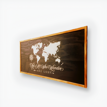 Load image into Gallery viewer, Large Vintage World Map Concealment Wall Art
