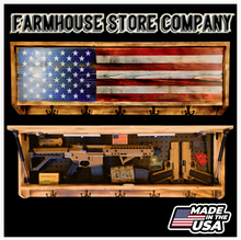 Load image into Gallery viewer, American Flag Concealment Coat Rack 2.0
