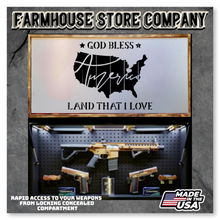 Load image into Gallery viewer, Gun Concealment Flag Deluxe Wall Art Charred White Land That I Love Design
