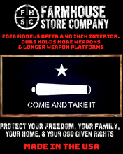 Load image into Gallery viewer, Gun Concealment Flag Deluxe Wall Art Charred Black Come And Take It Design
