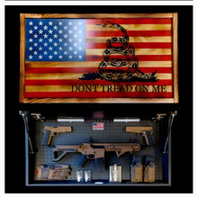Load image into Gallery viewer, Large Charred Deluxe DTOM American Concealment Flag Wall Art 2.0
