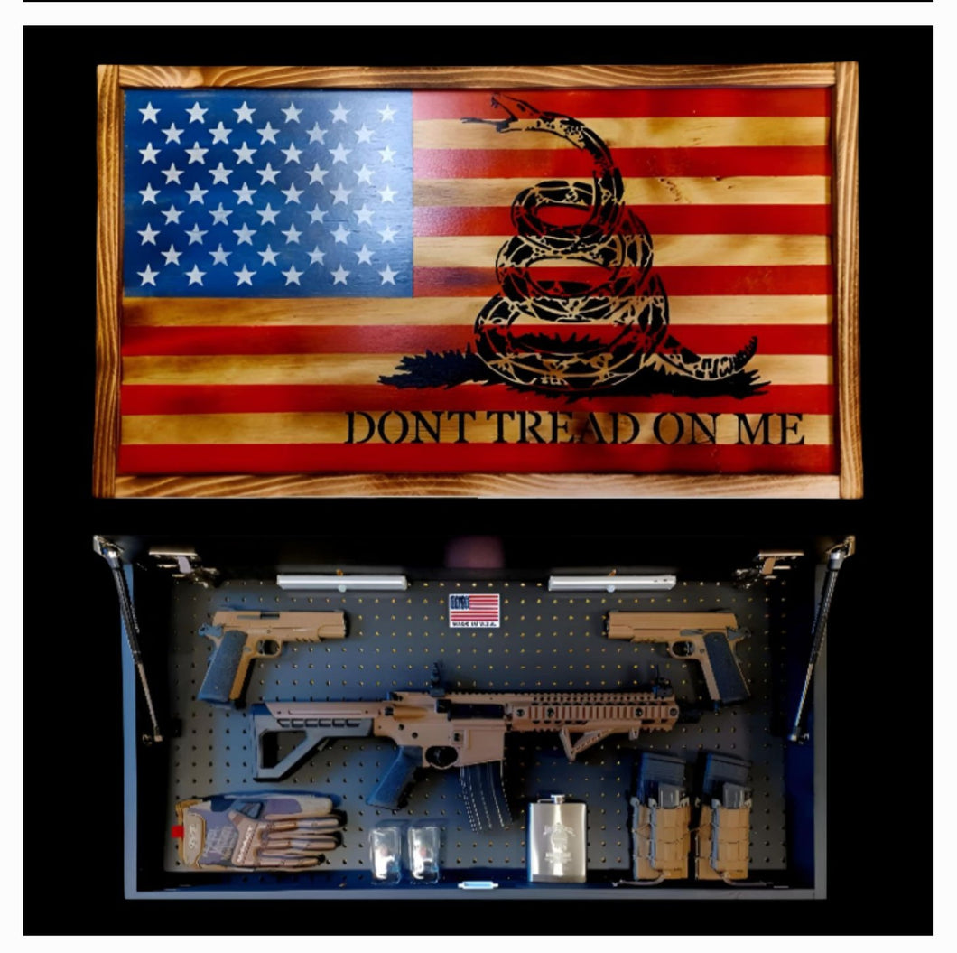 Large Charred Deluxe DTOM American Concealment Flag Wall Art 2.0