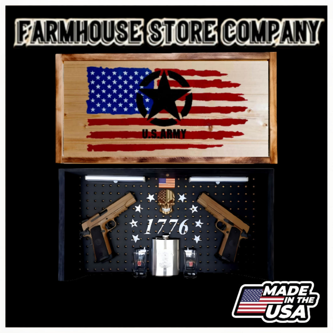 Army American Flag Concealment Wall Art
