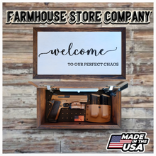Load image into Gallery viewer, Welcome To Our Chaos Deluxe Handgun Concealment Wall Art
