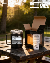 Load image into Gallery viewer, NO F*CKS GIVEN BFM 12oz PATRIOTIC MUG
