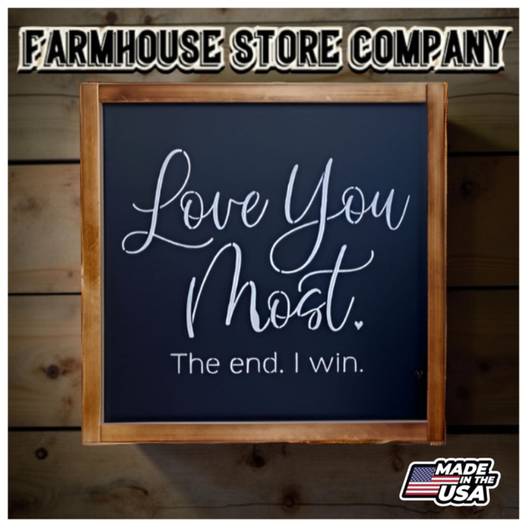 Love You Most Deluxe Handgun Concealment Wall Art