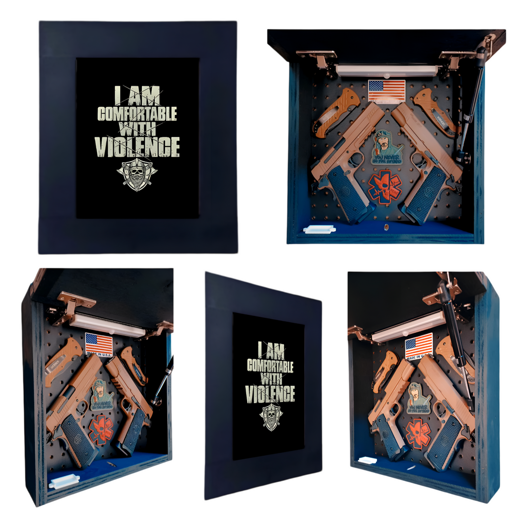 Comfortable Violence Deluxe Gun Concealment Picture Frame