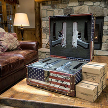 Load image into Gallery viewer, The Patriot's Cache Strong Box Old Glory &amp; US Army Design

