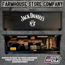 Load image into Gallery viewer, Gun Concealment Coat Rack Black Unit Jack Daniel's Design
