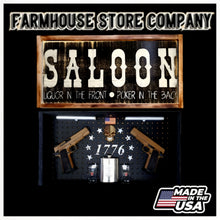 Load image into Gallery viewer, Saloon Deluxe Gun Concealment Flag Wall Art
