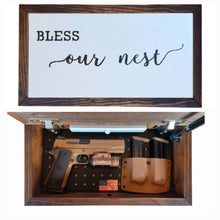 Load image into Gallery viewer, Bless Our Nest Deluxe Handgun Concealment Wall Art
