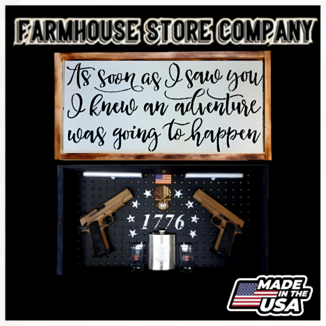 Adventure Deluxe Gun Concealment Flag Wall Art