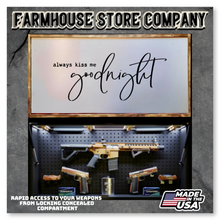 Load image into Gallery viewer, Gun Concealment Flag Deluxe Wall Art Charred White Goodnight Design
