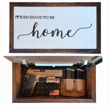 Load image into Gallery viewer, Good To Be Home Deluxe Handgun Concealment Wall Art
