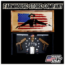 Load image into Gallery viewer, Doc Holiday American Concealment Flag Handgun Wall Art
