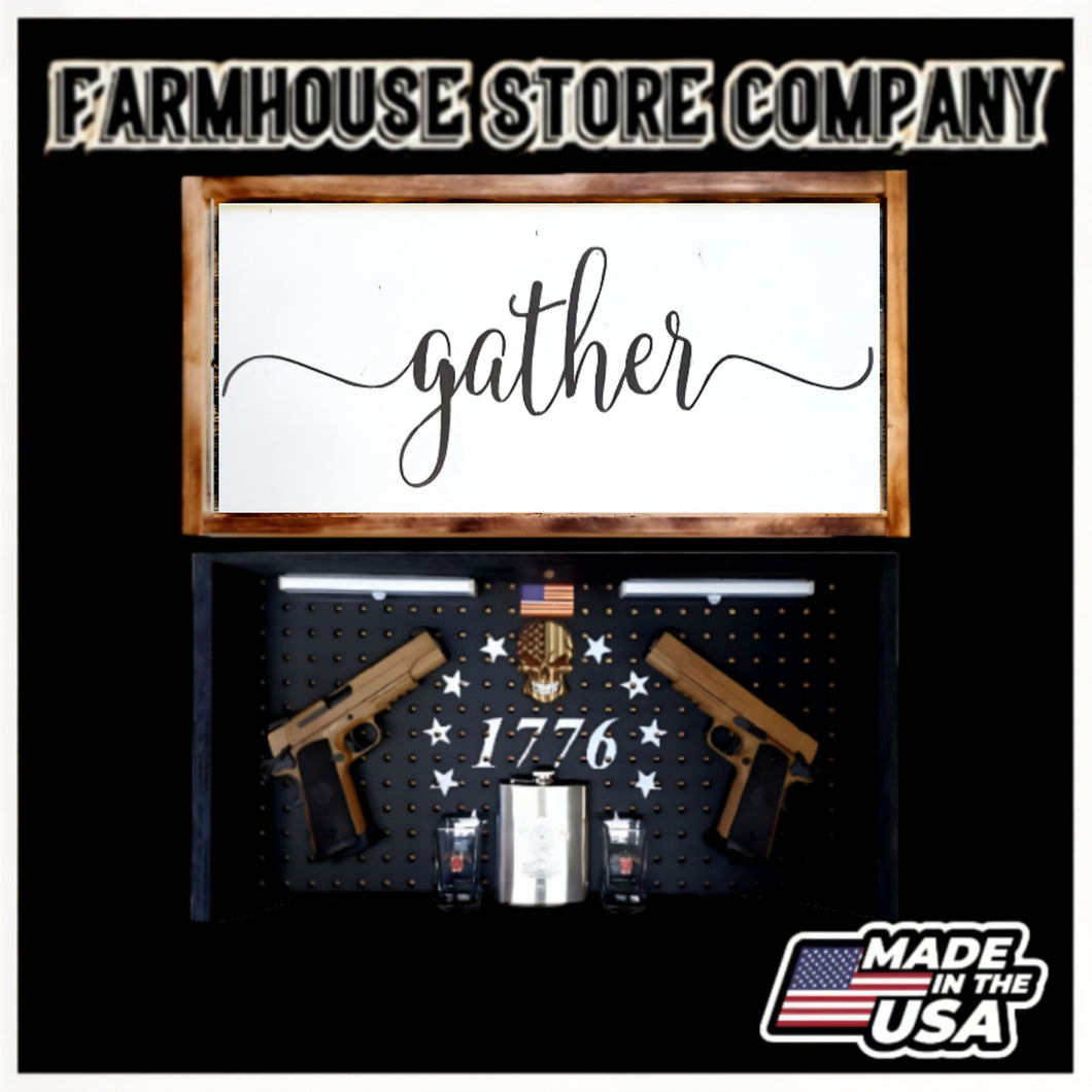 Gather Deluxe Gun Concealment Flag Wall Art