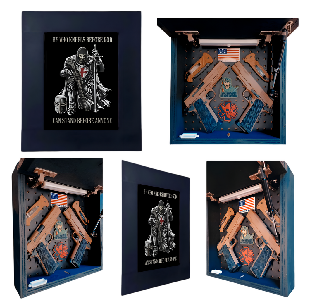 Christian Warrior Deluxe Gun Concealment Picture Frame