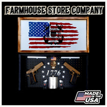 Load image into Gallery viewer, Coast Guard Deluxe Gun Concealment Flag Wall Art
