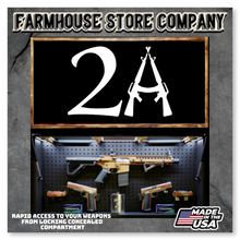 Load image into Gallery viewer, Gun Concealment Flag Deluxe Wall Art Charred Black 2A Design
