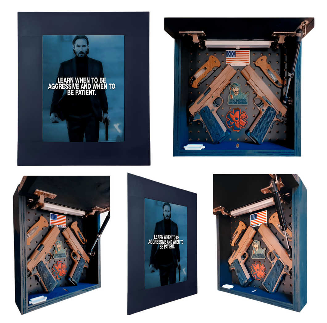 John Wick Aggressive Deluxe Gun Concealment Picture Frame