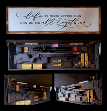 Load image into Gallery viewer, Large Life Together Gun Concealment Wall Art
