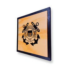 Load image into Gallery viewer, US Coast Guard Deluxe Handgun Concealment Wall Art
