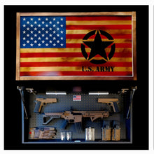 Load image into Gallery viewer, Large Charred Deluxe ARMY American Concealment Flag Wall Art 2.0

