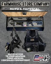 Load image into Gallery viewer, Deluxe Thin Green Line Flag Tactical Duty Gear Rack With Gun Concealment
