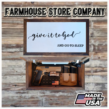 Load image into Gallery viewer, Give It To God Deluxe Handgun Concealment Wall Art

