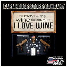 Load image into Gallery viewer, I Love Wine Deluxe Gun Concealment Flag Wall Art
