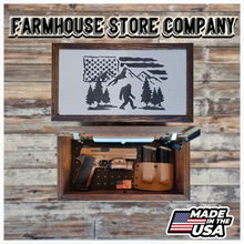 Load image into Gallery viewer, Big Foot The Hide &amp; Seek Champion Deluxe Handgun Concealment Wall Art
