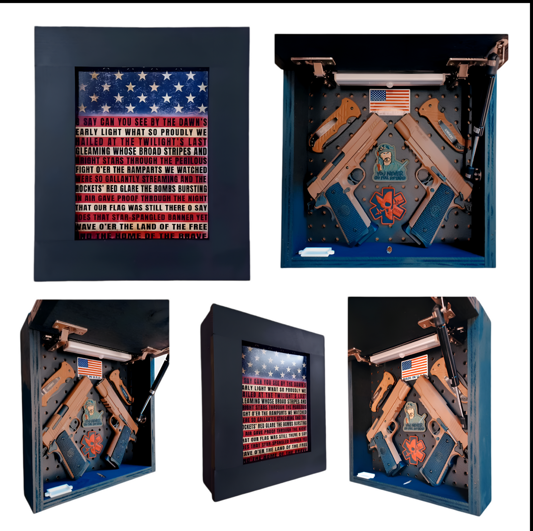 National Anthem Deluxe Gun Concealment Picture Frame