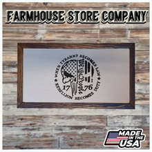 Load image into Gallery viewer, Punisher 1776 Deluxe Handgun Concealment Wall Art
