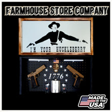 Load image into Gallery viewer, Doc Holiday Deluxe Gun Concealment Flag Wall Art
