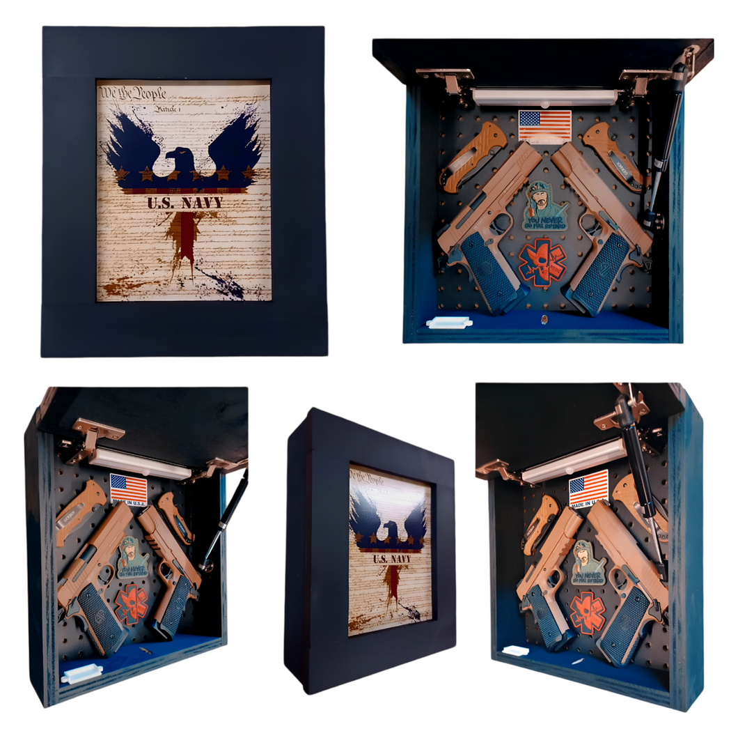 US Navy Deluxe Gun Concealment Picture Frame