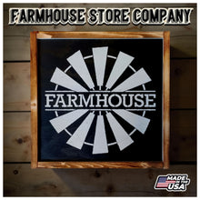 Load image into Gallery viewer, Farmhouse Windmill Deluxe Handgun Concealment Wall Art
