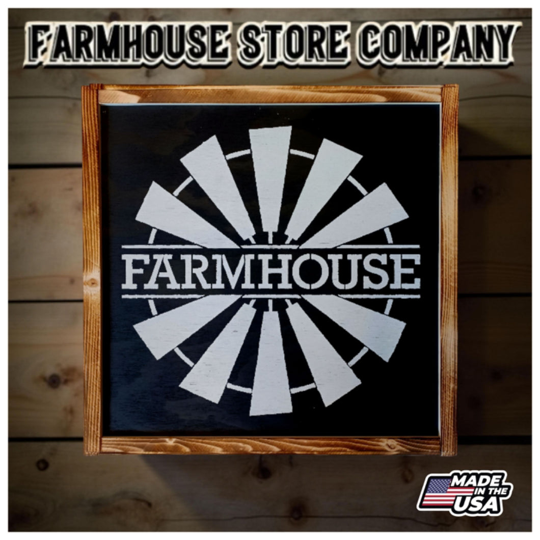 Farmhouse Windmill Deluxe Handgun Concealment Wall Art
