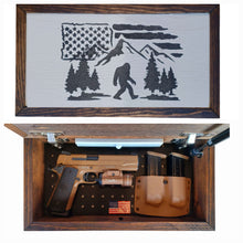 Load image into Gallery viewer, Big Foot The Hide &amp; Seek Champion Deluxe Handgun Concealment Wall Art
