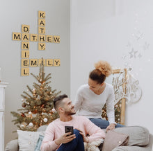 Load image into Gallery viewer, Scrabble Letter Accent Wall Crossword Decor Bundles
