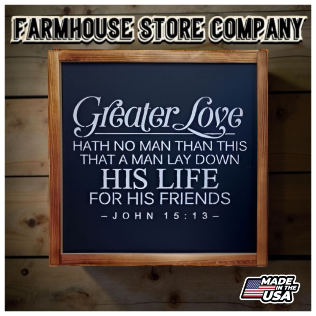 Greater Love Deluxe Handgun Concealment Wall Art