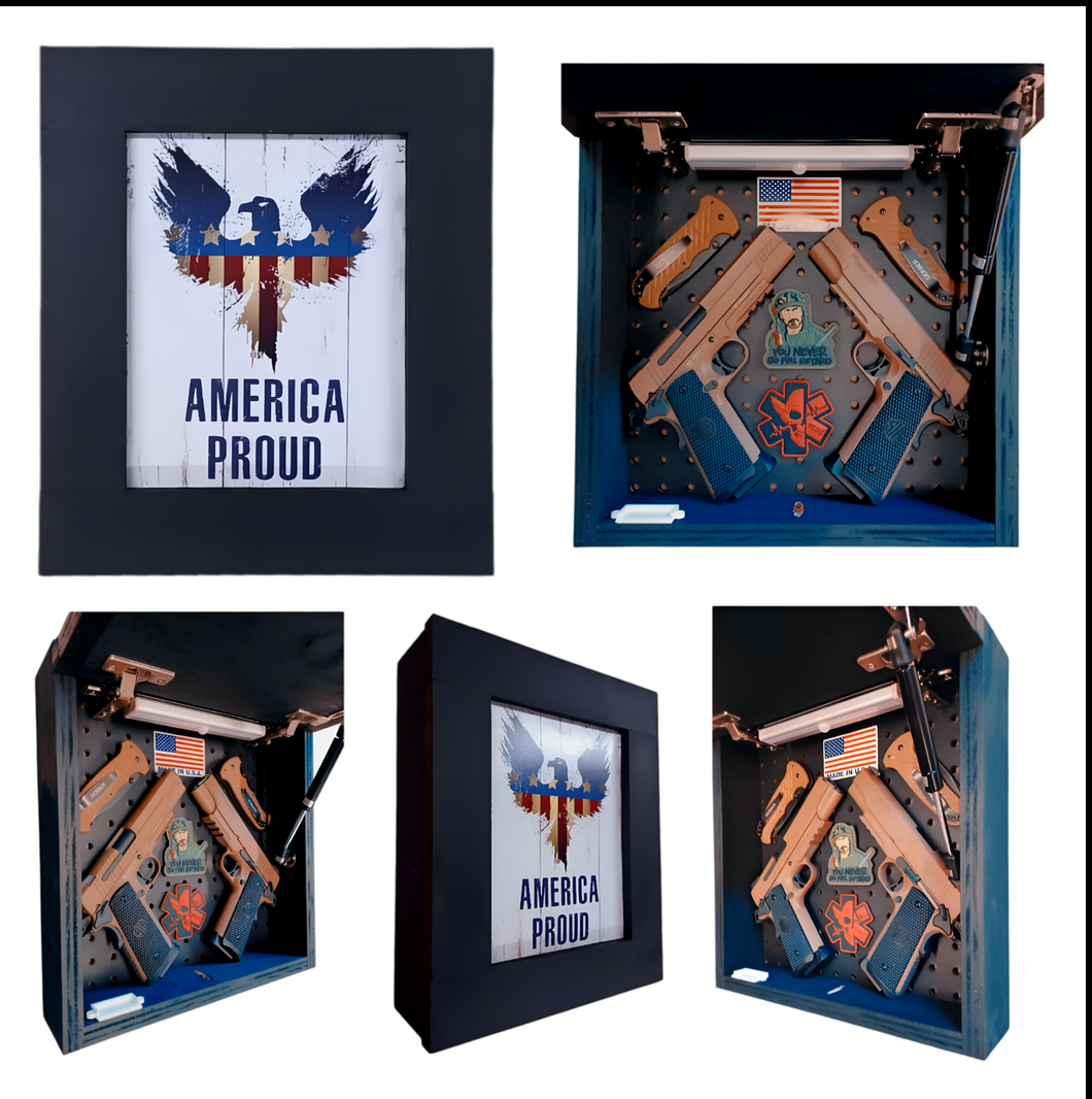 America Proud Deluxe Gun Concealment Picture Frame