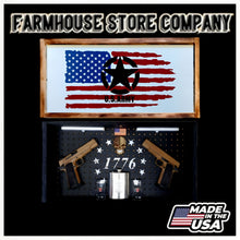 Load image into Gallery viewer, Army Deluxe Gun Concealment Flag Wall Art

