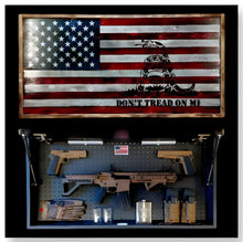Load image into Gallery viewer, Large Charred Deluxe Pick Your Design 2nd Amendment, Military Branches, Patriotic American Gun Concealment Flag Wall Art 2.0
