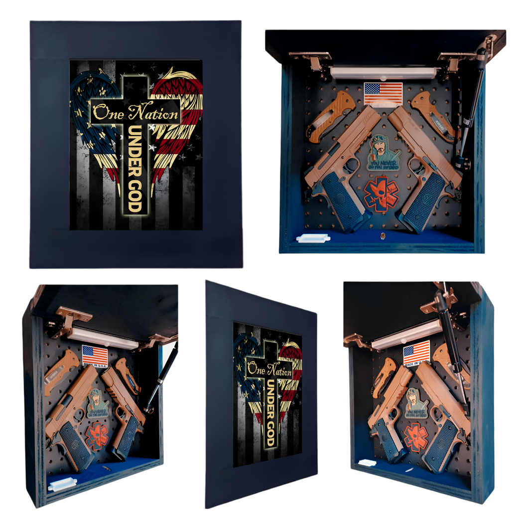 One Nation Under God Deluxe Gun Concealment Picture Frame