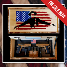 Load image into Gallery viewer, Doc Holiday American Concealment Flag Handgun Wall Art
