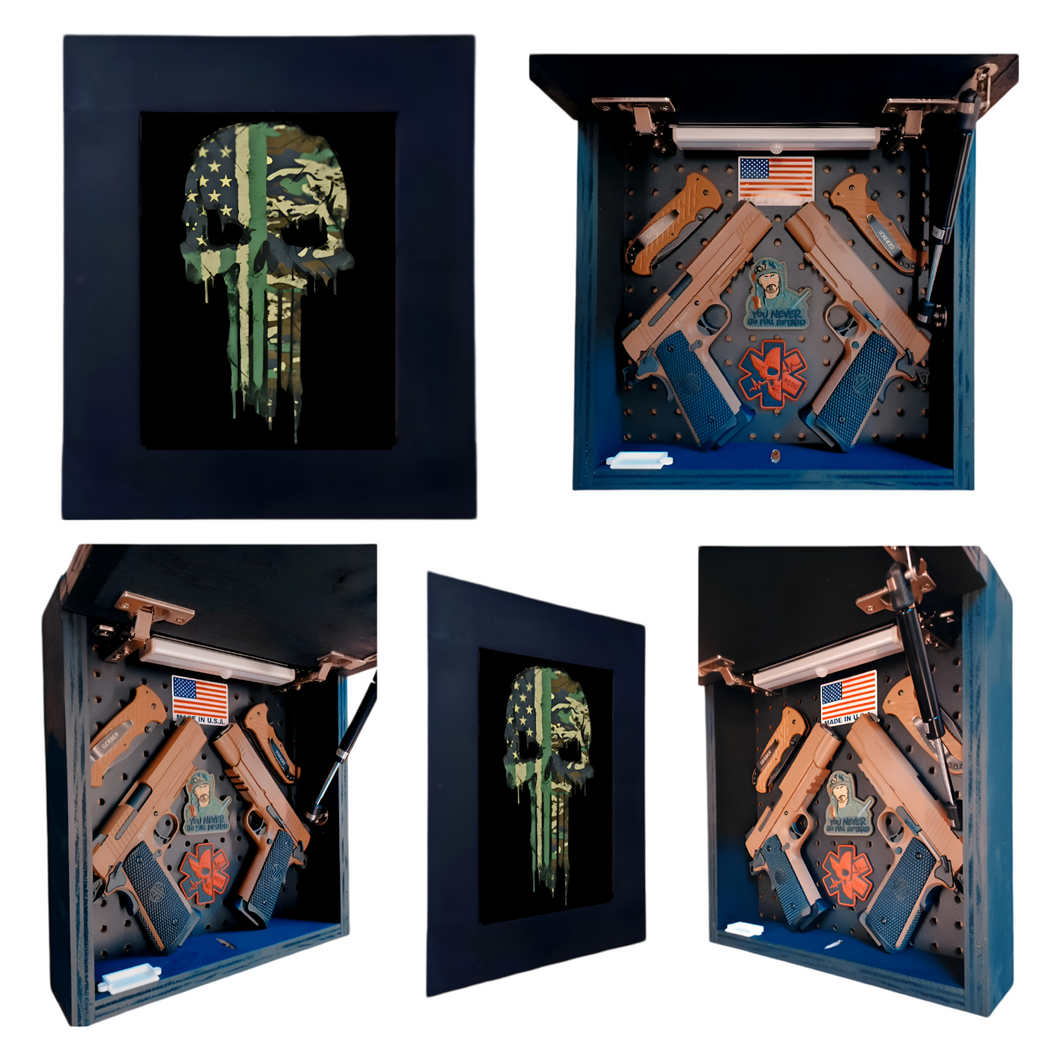 Multicam Punisher Deluxe Gun Concealment Picture Frame