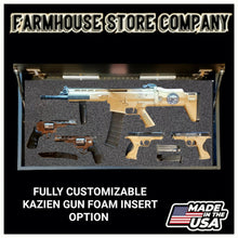 Load image into Gallery viewer, Gun Concealment Flag Deluxe Wall Art BATTLE-WORN OD GREEN 2A Ruby Ridge Design
