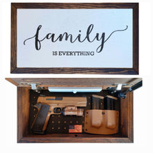 Load image into Gallery viewer, Family Is Everything Deluxe Handgun Concealment Wall Art
