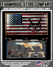 Load image into Gallery viewer, Gun Concealment Flag Deluxe Wall Art American US Air Force Design
