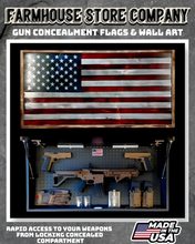 Load image into Gallery viewer, Gun Concealment Flag Deluxe Wall Art American Flag Design
